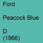 Preview: Ford, Peacock Blue, D (1966).